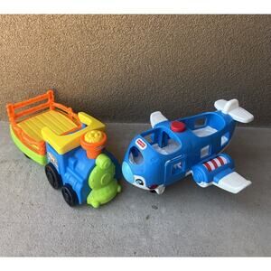 Fisher Price Little People Choo Choo Zoo Train & Travel Together Airplane
